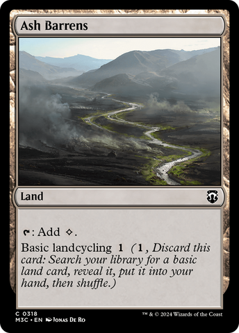 Ash Barrens (Feuille d'ondulation) [Modern Horizons 3 Commander] 