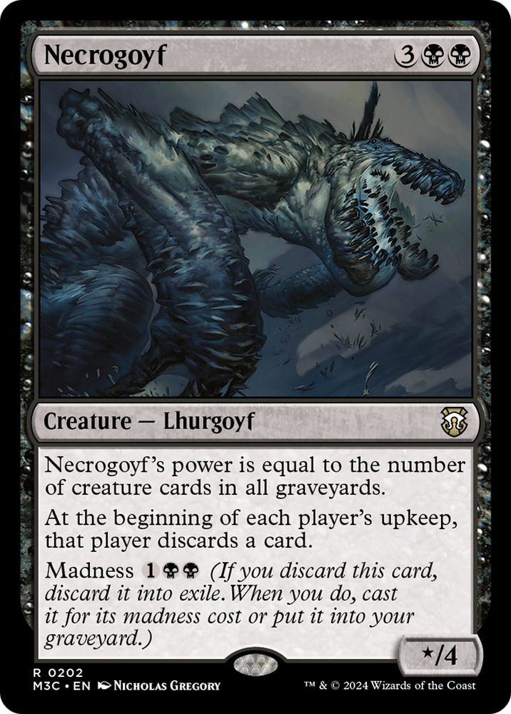 Necrogoyf (Ripple Foil) [Modern Horizons 3 Commander] 