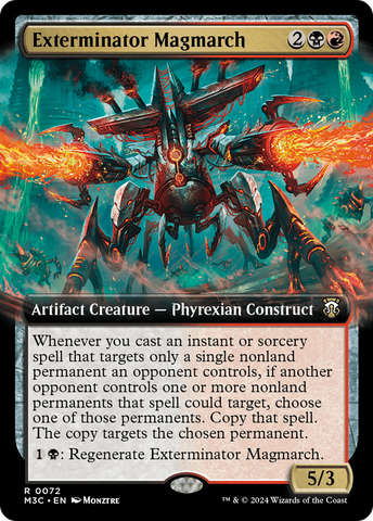 Exterminateur Magmarch (Extended Art) (Ripple Foil) [Modern Horizons 3 Commander] 