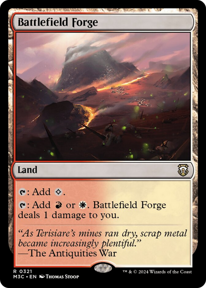 Battlefield Forge (Ripple Foil) [Modern Horizons 3 Commander] 