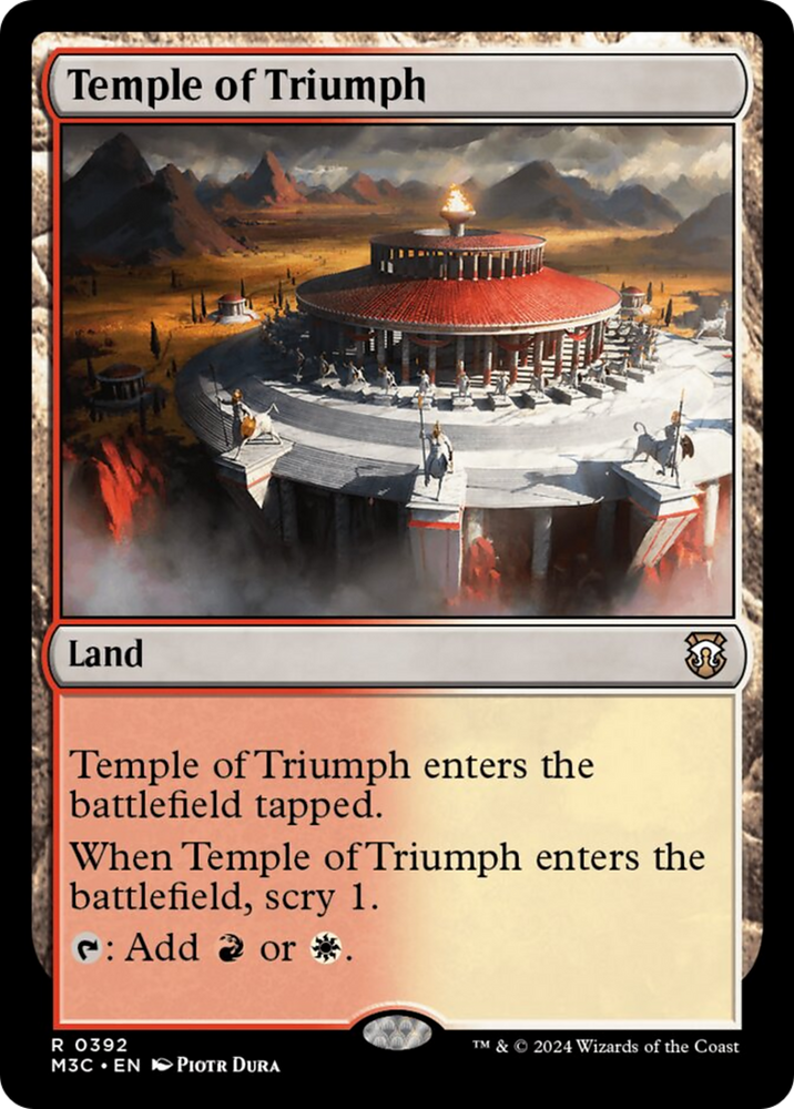 Temple du Triomphe (Ripple Foil) [Modern Horizons 3 Commander] 