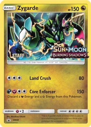 Zygarde (SM48) (Staff Prerelease Promo) [Sun & Moon: Black Star Promos]