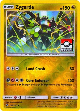 Zygarde (100/147) (League Promo) [Sun & Moon: Burning Shadows]