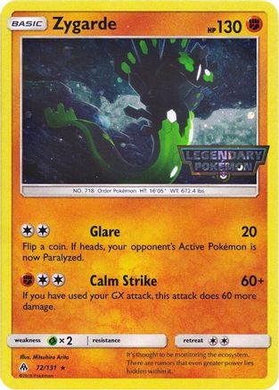 Zygarde (72/131) (Cosmos Holo) [Sun & Moon: Forbidden Light]