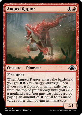 Amped Raptor (Ripple Foil) [Modern Horizons 3] 