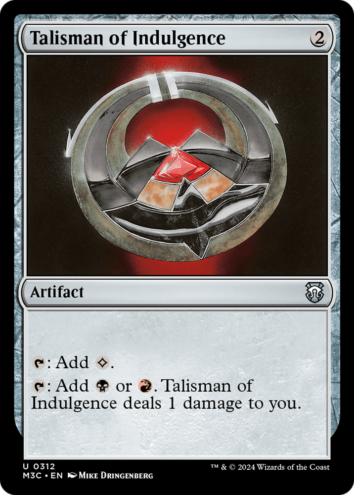 Talisman d'indulgence [Modern Horizons 3 Commander] 