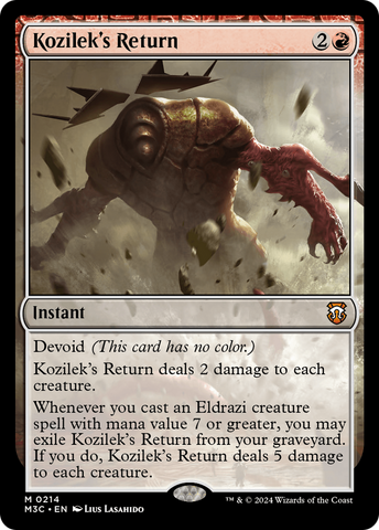 Le retour de Kozilek (Ripple Foil) [Modern Horizons 3 Commander] 