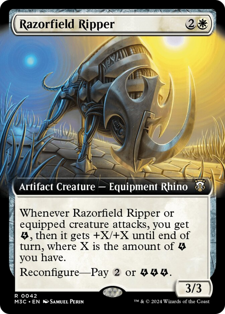 Razorfield Ripper (Extended Art) (Ripple Foil) [Modern Horizons 3 Commander] 