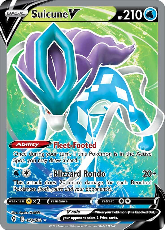 Suicune V (173/203) [Épée et Bouclier : Ciels en évolution] 