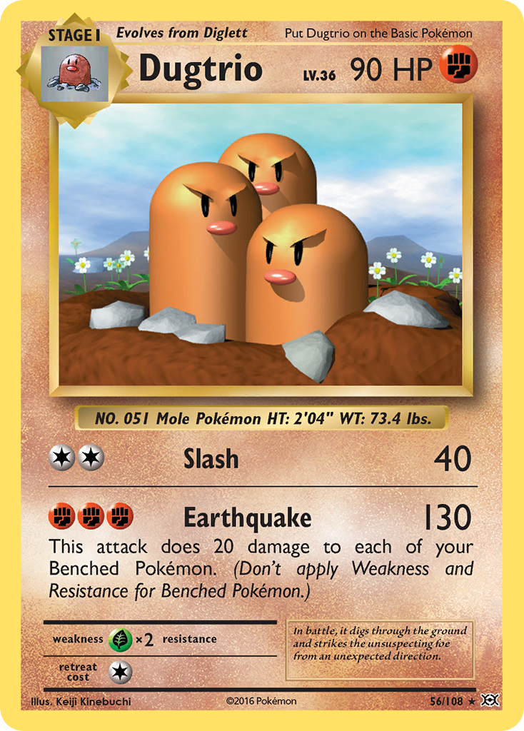 Dugtrio (56/108) [XY : Évolutions] 