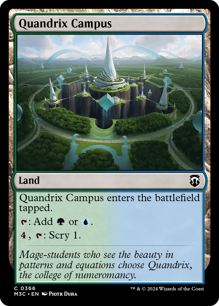 Campus Quandrix (Ripple Foil) [Modern Horizons 3 Commander] 