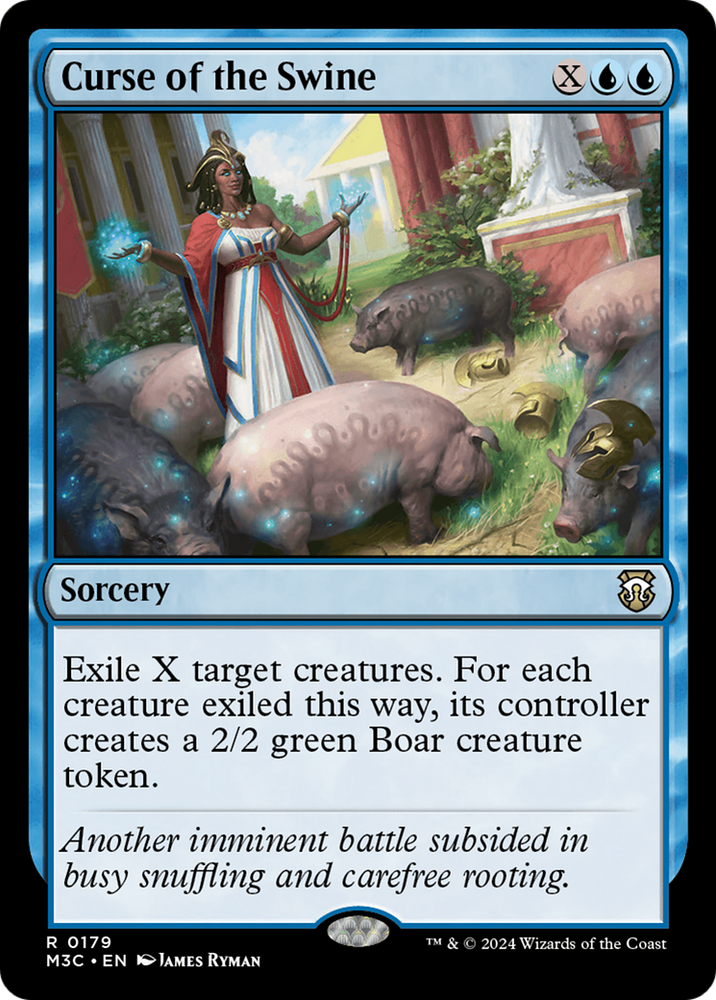 Malédiction du porc (Ripple Foil) [Modern Horizons 3 Commander] 