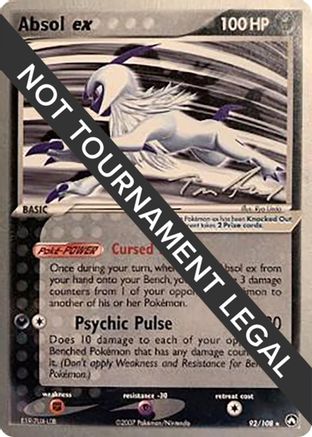 Absol ex (92/108) (Legendary Ascent - Tom Roos) [World Championships 2007]