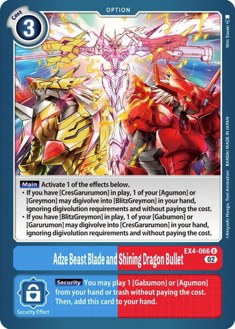 Herminette Beast Blade et Shining Dragon Bullet [EX4-066] [Alternative Being Booster] 