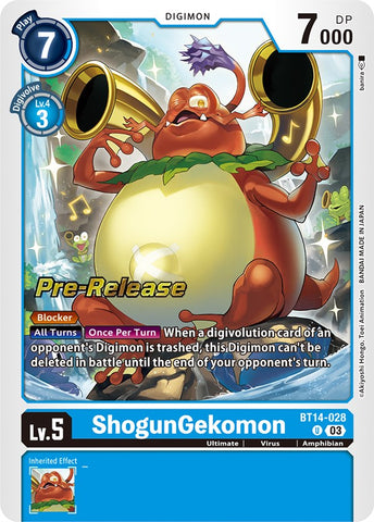 ShogunGekomon [BT14-028] [Cartes de pré-version Blast Ace] 