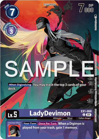 LadyDevimon [EX1-060] (Pack concours d'illustrations Digimon 2023) [Promos de la collection classique] 