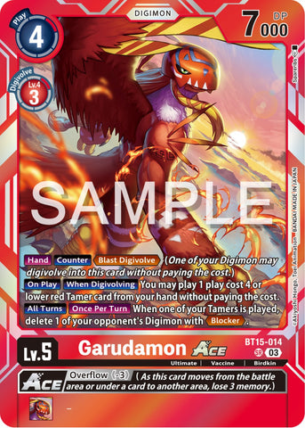 Garudamon Ace [BT15-014] [Dépasser l'Apocalypse] 