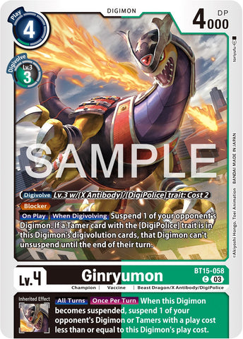 Ginryumon [BT15-058] [Dépasser l'Apocalypse] 