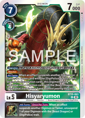 Hisyaryumon [BT15-063] [Dépasser l'Apocalypse] 