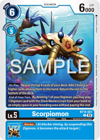 Scorpiomon [BT15-027] [Dépasser l'Apocalypse] 