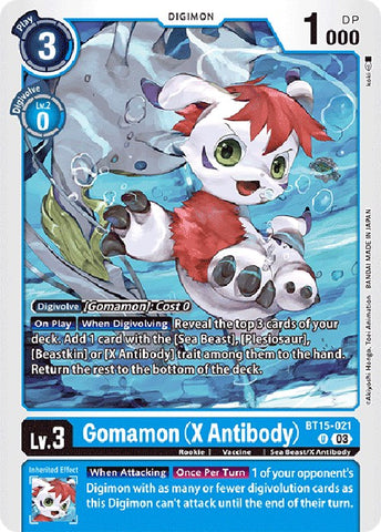 Gomamon (Anticorps X) [BT15-021] [Dépasser l'Apocalypse] 