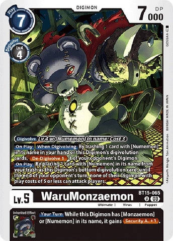 WaruMonzaemon (Anticorps X) [BT15-065] [Dépasser l'Apocalypse] 