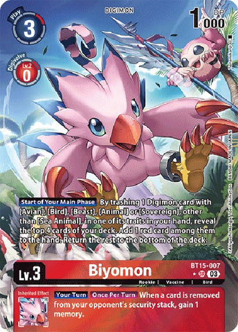 Biyomon [BT15-007] (Art alternatif) [Dépasser l'Apocalypse] 