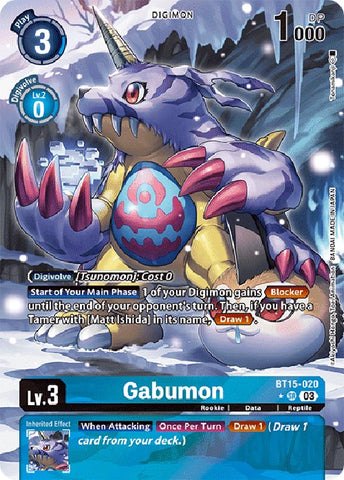 Gabumon [BT15-020] (Art alternatif) [Dépasser l'Apocalypse] 