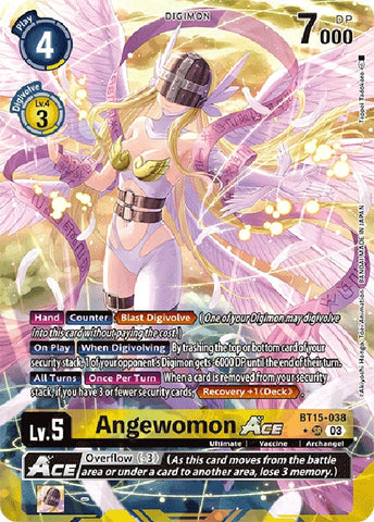 Angewomon Ace [BT15-038] (Art alternatif) [Dépasser l'Apocalypse] 