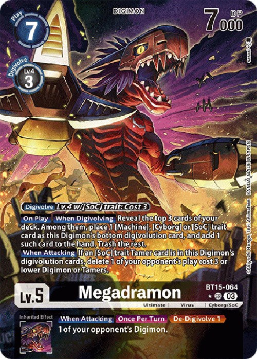 Megadramon [BT15-064] (Art alternatif) [Dépasser l'Apocalypse] 