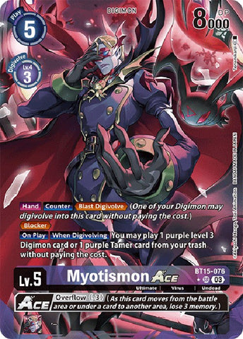 Myotismon Ace [BT15-076] (Art alternatif) [Dépasser l'Apocalypse] 