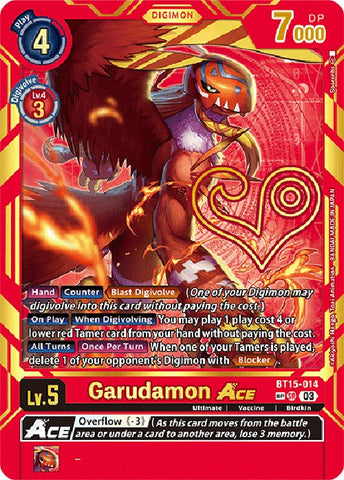 Garudamon Ace (Spécial Rare) [BT15-014] [Dépasser l'Apocalypse] 