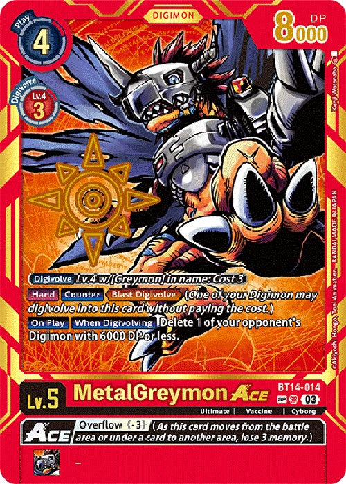 MetalGreymon Ace [BT14-014] [Dépasser l'Apocalypse] 