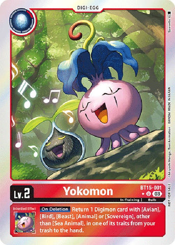 Yokomon [BT15-001] (Pack promotionnel de la boîte Exceed Apocalypse) [Promotions Exceed Apocalypse] 