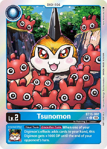 Tsunomon [BT15-002] (Pack promotionnel de la boîte Exceed Apocalypse) [Promotions Exceed Apocalypse] 