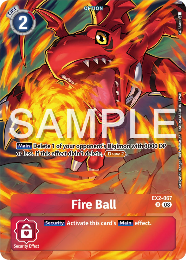 Boule de feu [EX2-067] (Réimpression) [Deck de démarrage : Ensemble de deck avancé Double Typhoon] 