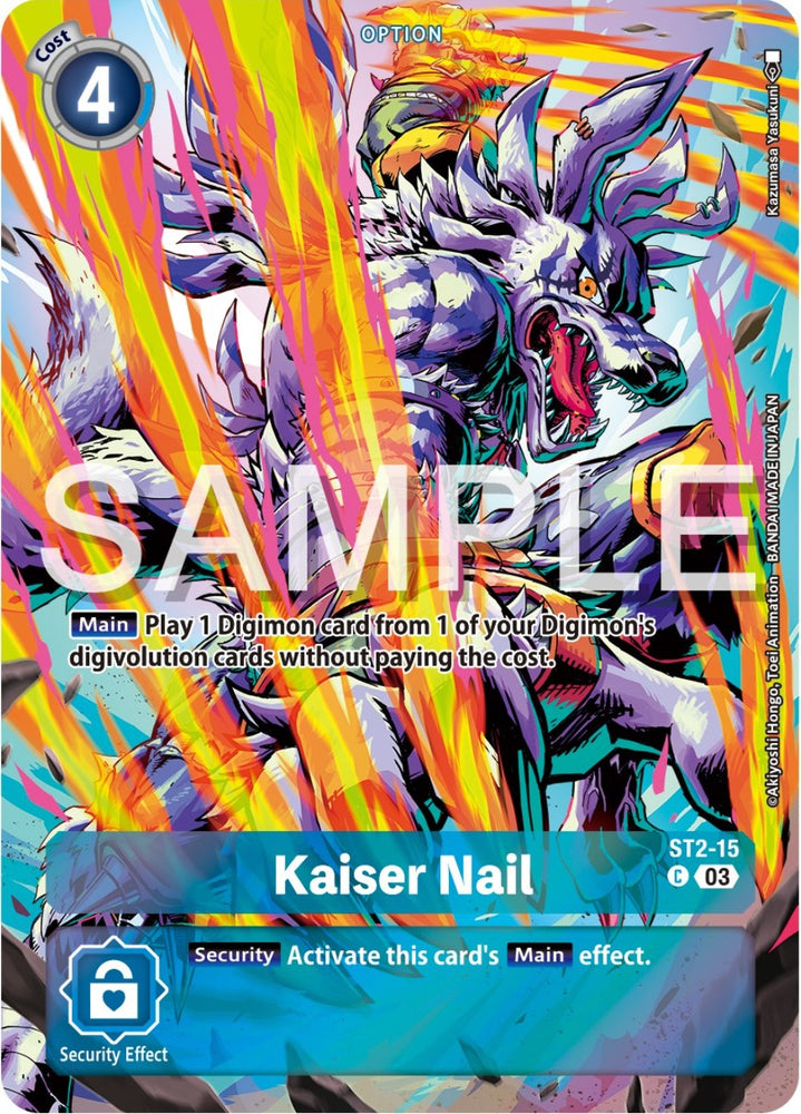 Kaiser Nail [ST2-15] (Réimpression) [Deck de démarrage : Ensemble de deck avancé Double Typhoon] 