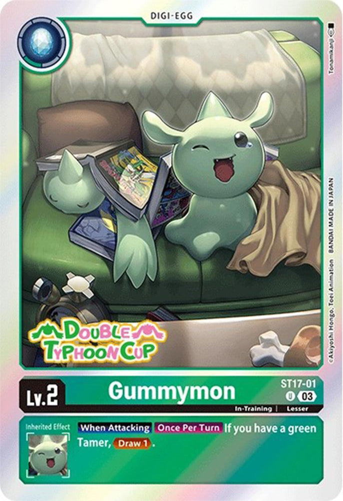 Gummymon [ST17-01] [Deck de démarrage : Cartes de pré-version de l'ensemble de deck avancé Double Typhoon] 