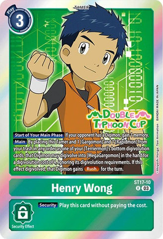 Henry Wong [ST17-10] [Deck de démarrage : Cartes de pré-version du jeu de deck avancé Double Typhoon] 