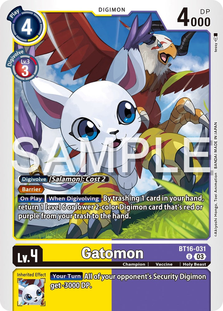 Gatomon [BT16-031] [Observateur débutant] 