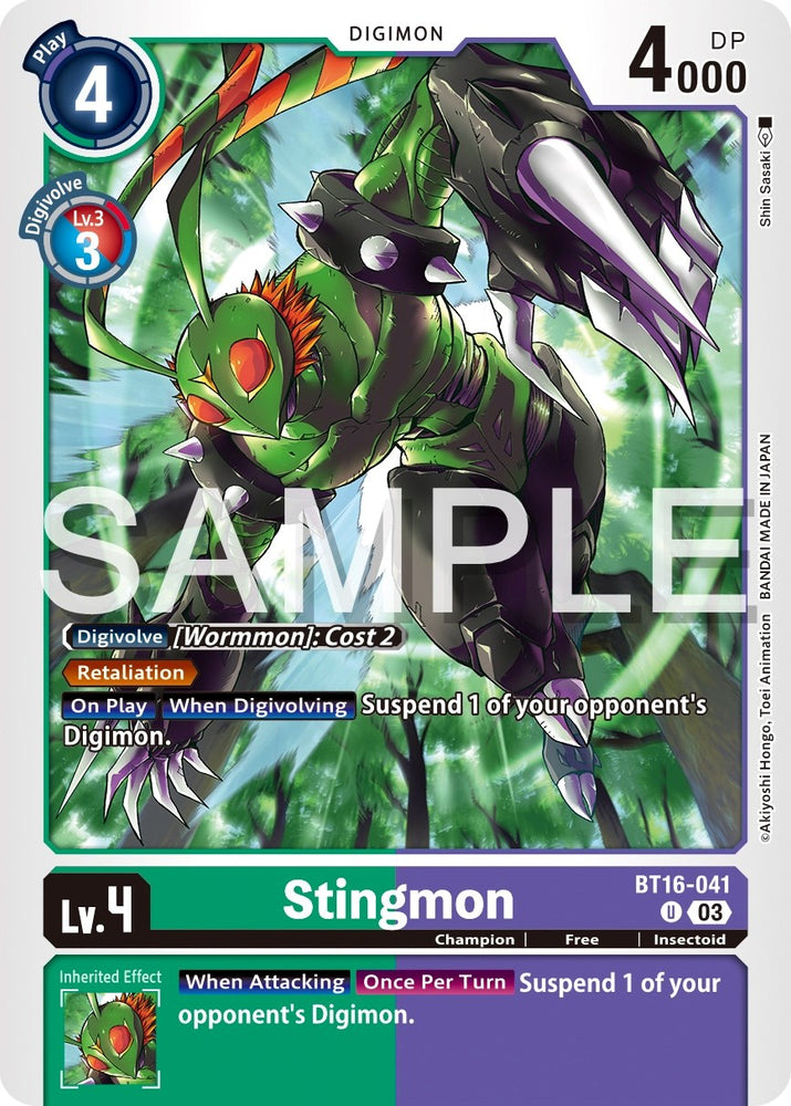 Stingmon [BT16-041] [Observateur débutant] 