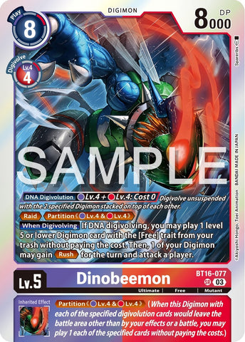 Dinobeemon [BT16-077] [Observateur débutant] 