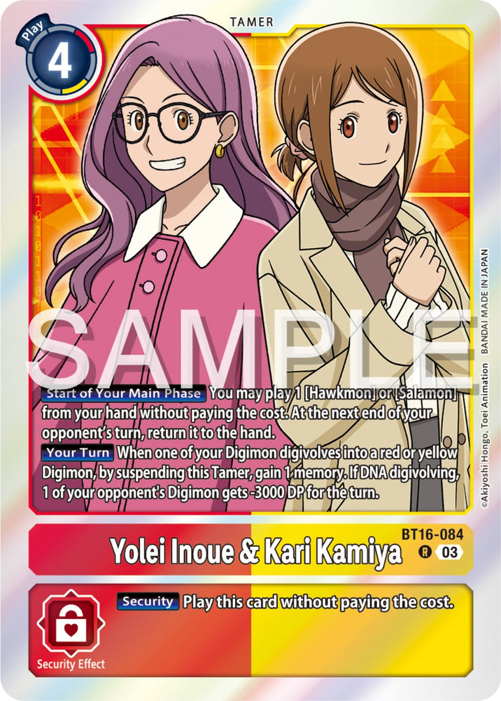 Yolei Inoue et Kari Kamiya [BT16-084] [Observateur débutant] 