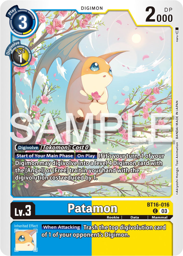 Patamon [BT16-016] [Observateur débutant] 