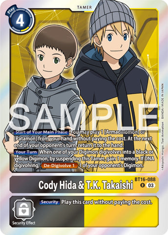 Cody Hida et TK Takaishi [BT16-088] [Observateur débutant] 