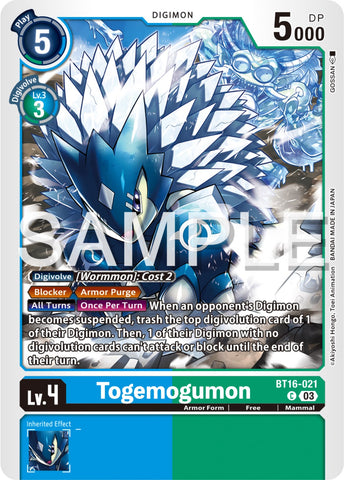 Togemogumon [BT16-021] [Observateur débutant] 