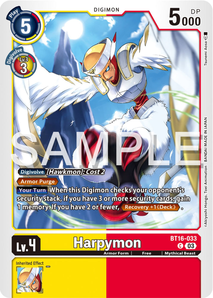 Harpymon [BT16-033] [Observateur débutant] 