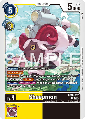 Sheepmon [BT16-032] [Observateur débutant] 