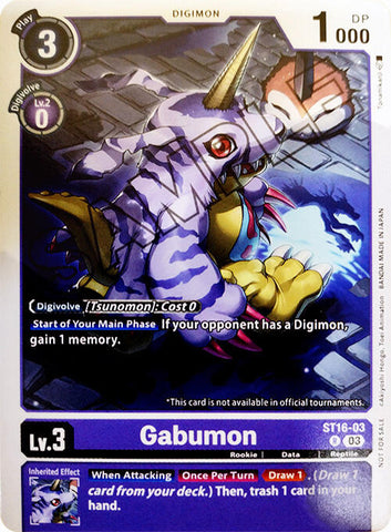 Gabumon [ST16-03] (Exclusivité Demo Deck) [Deck de Démarrage : Loup de l'Amitié] 