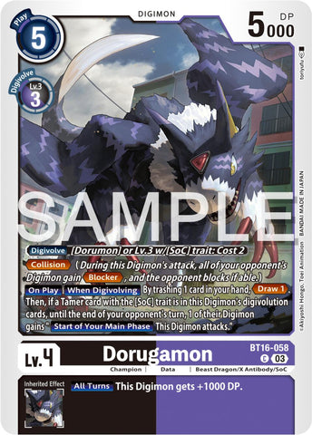 Dorugamon [BT16-058] [Observateur débutant] 